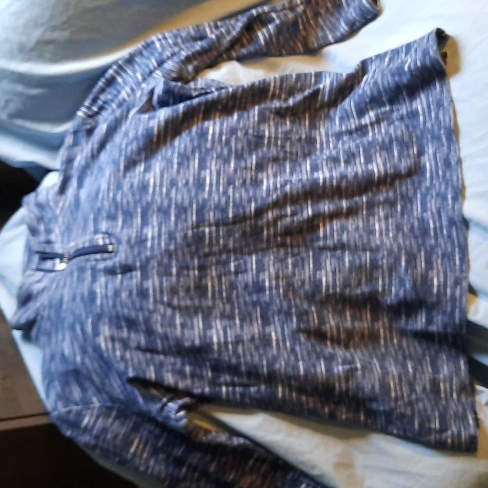 Blue cotton Activewear top